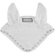 Equine Couture Fly Bonnet Ear Net Riding Hood -Crystals