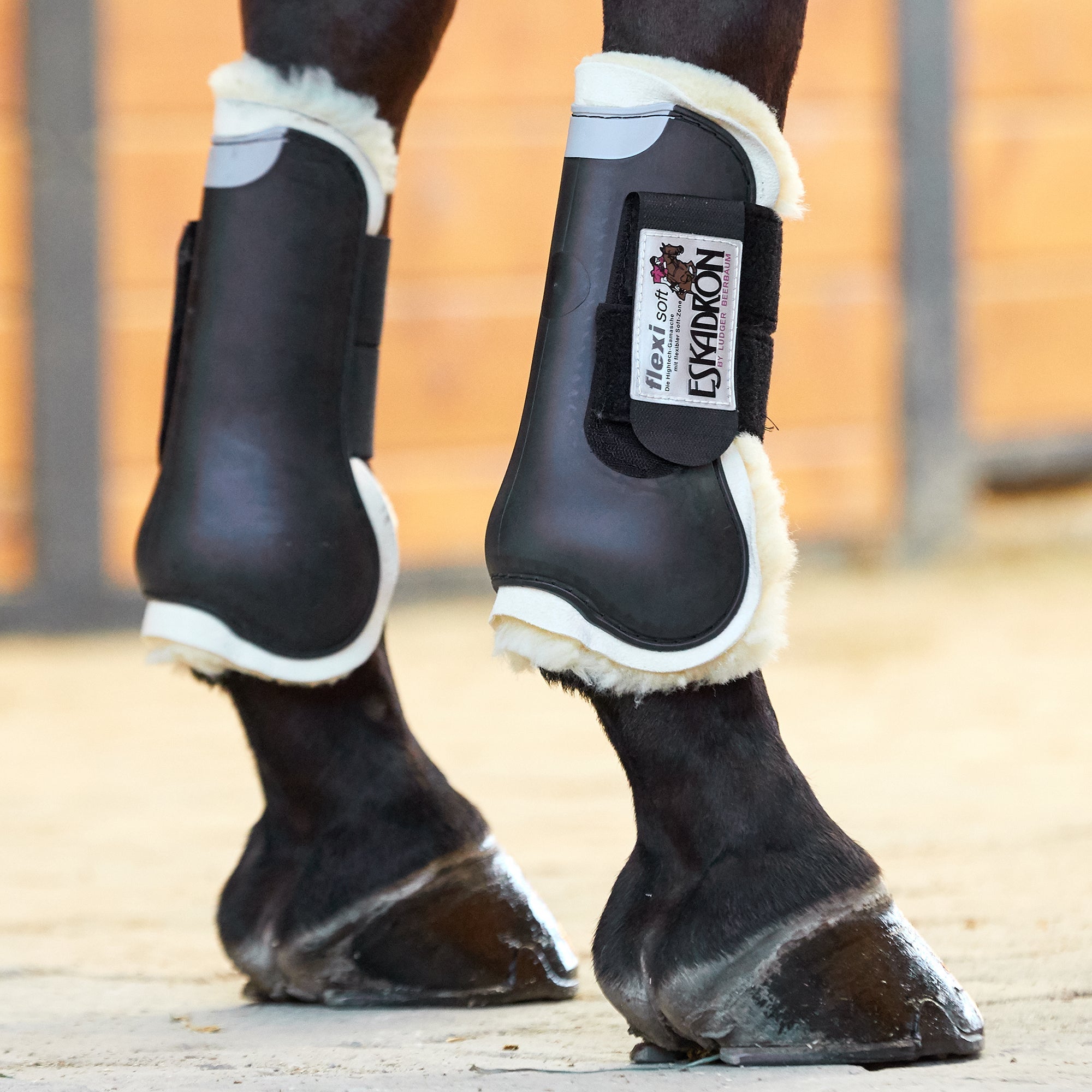 Eskadron Flexisoft Sheepskin VO Open Front Horse Boots Riding Warehouse