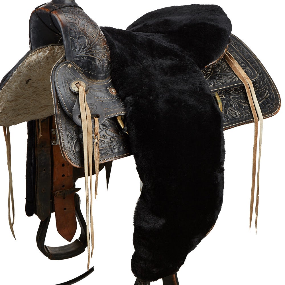 Harrison Howard Polar Fleece Saddle Cover - Dust Protection For Horse Saddles