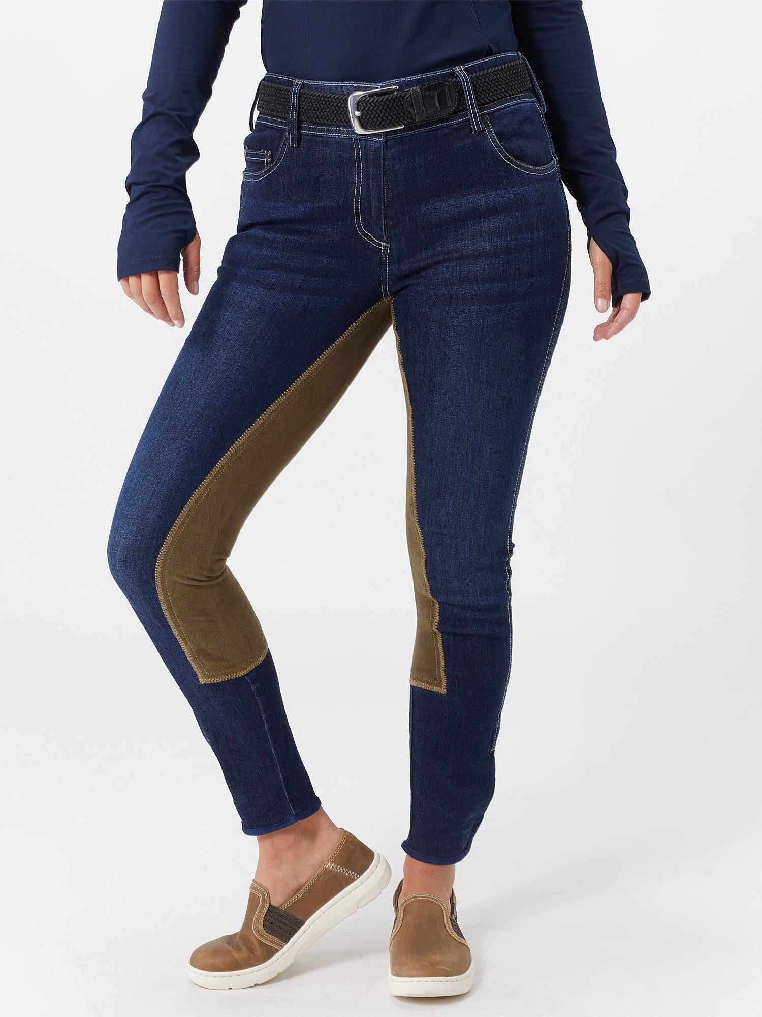 Goode Rider Equestrian Jean Denim Full Seat Breeches Riding Warehouse