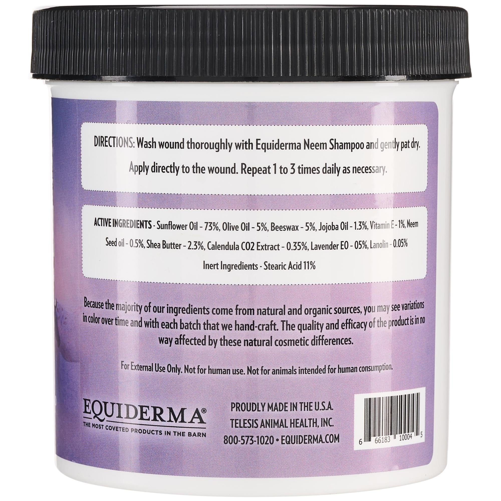 Equiderma Calendula & Neem Equine Wound Ointment 16 oz. Riding Warehouse