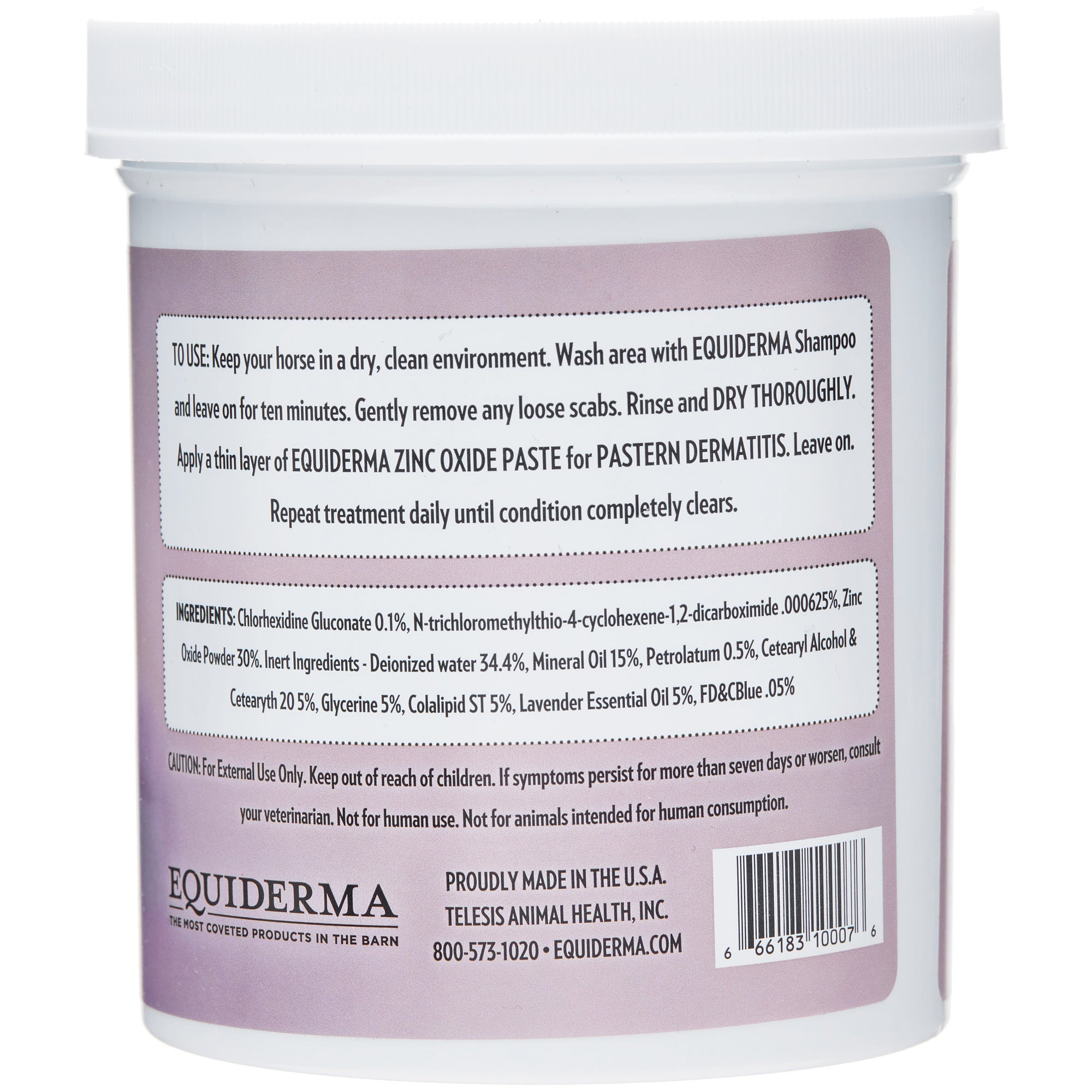 Equiderma Zinc Oxide Healing Paste & Sunblock 16 oz. Riding Warehouse