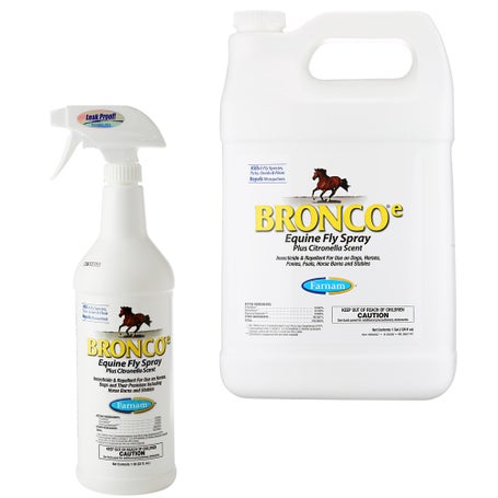 Farnam Bronco-E Fly Spray Insect Repellent 1 Gallon