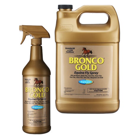 Farnam Bronco Gold Fly Spray & Coat Conditioner 1 Gal