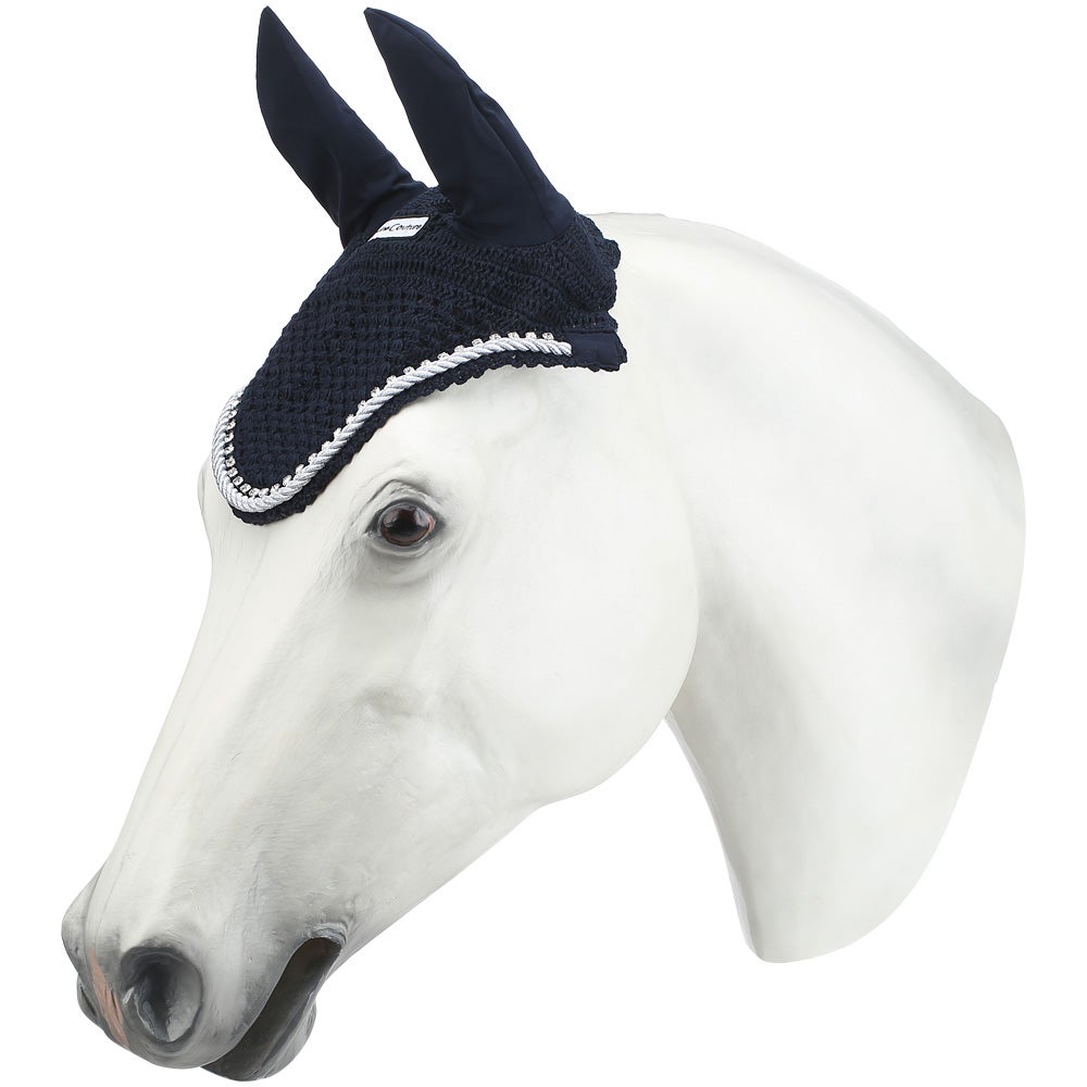 Equine Couture Fly Bonnet with Silver Rope 