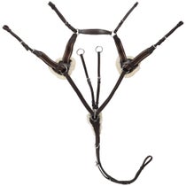Shires 5-Point Padded Removable Sheepskin Breastplate