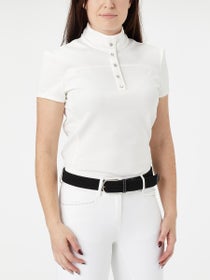 FITS Off White Jacquard Short Sleeve Show Shirt