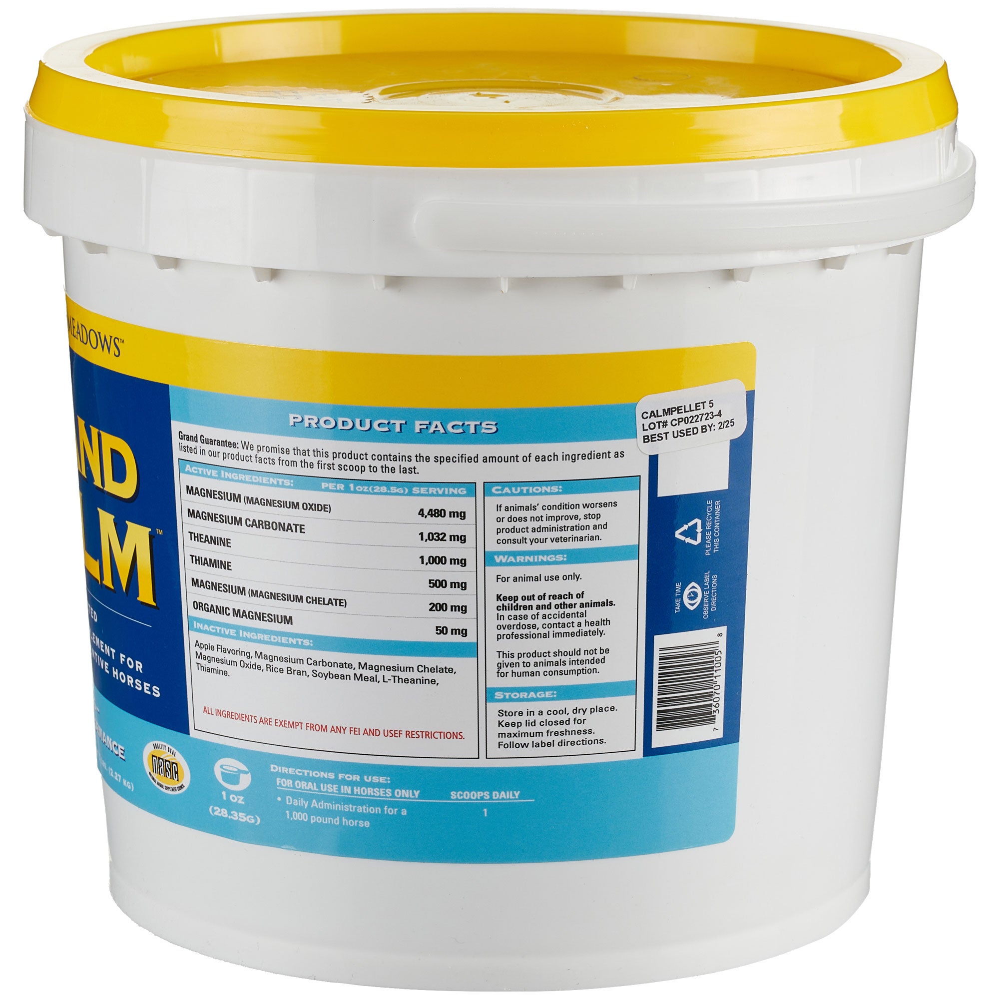 Grand Meadows Grand Calm Horse Supplement 5 Riding Warehouse