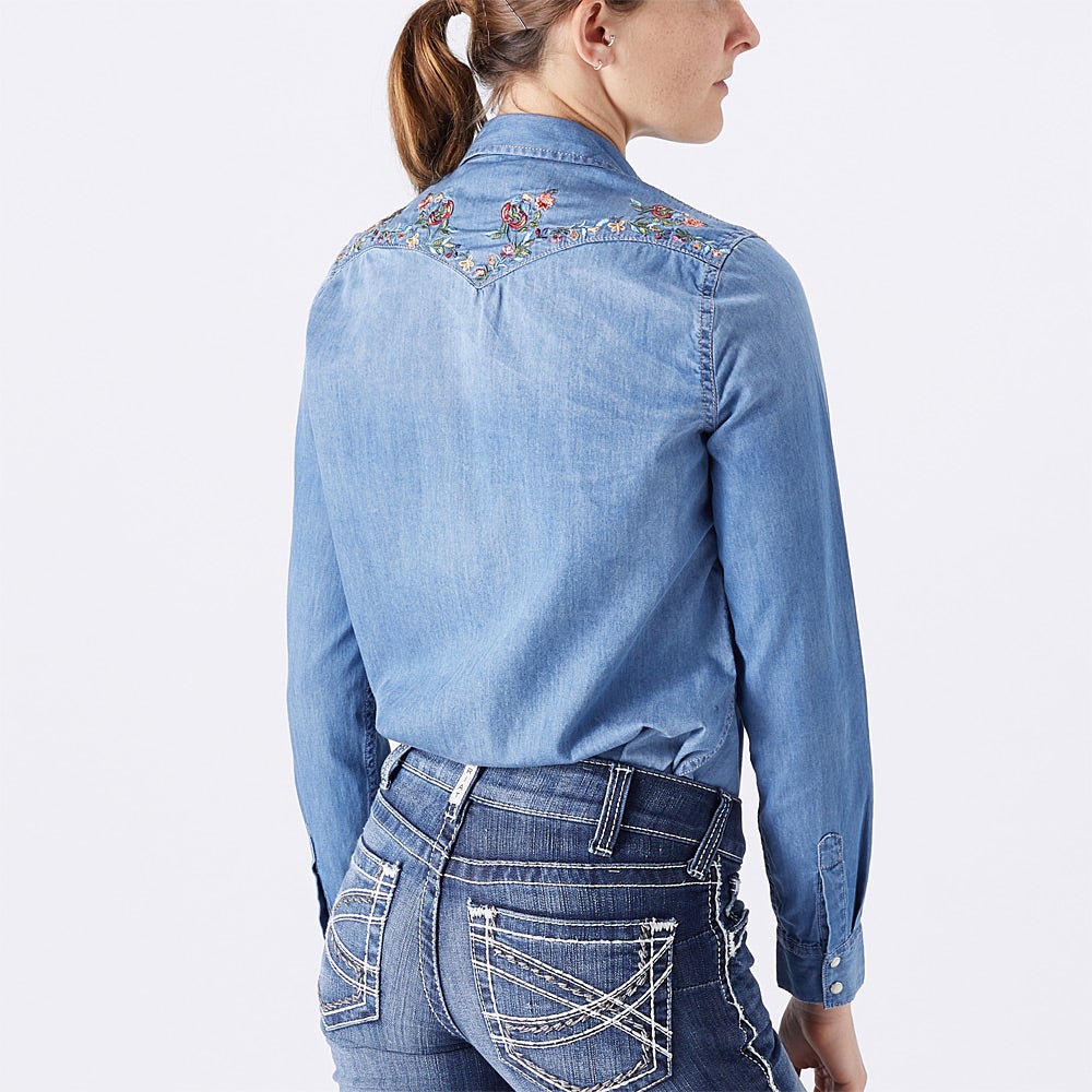 Floral denim shirt Floral denim shirt