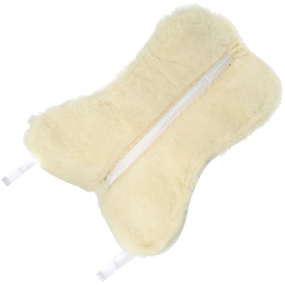 E.A. Mattes Gold Wool Dressage Half Pad White Riding Warehouse