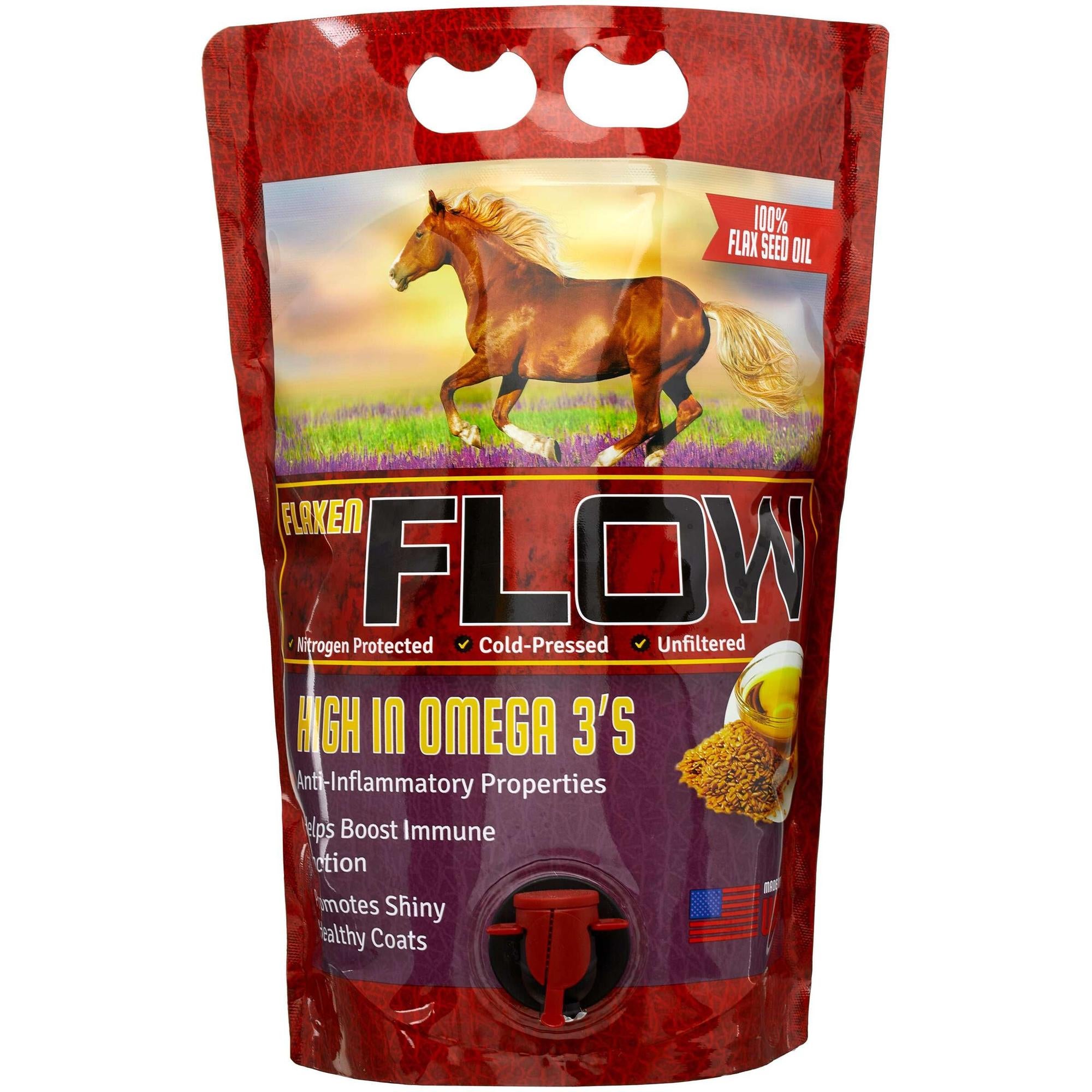 Horse Guard Flaxen Flow ColdPressed Flaxseed Oil 3L Riding Warehouse