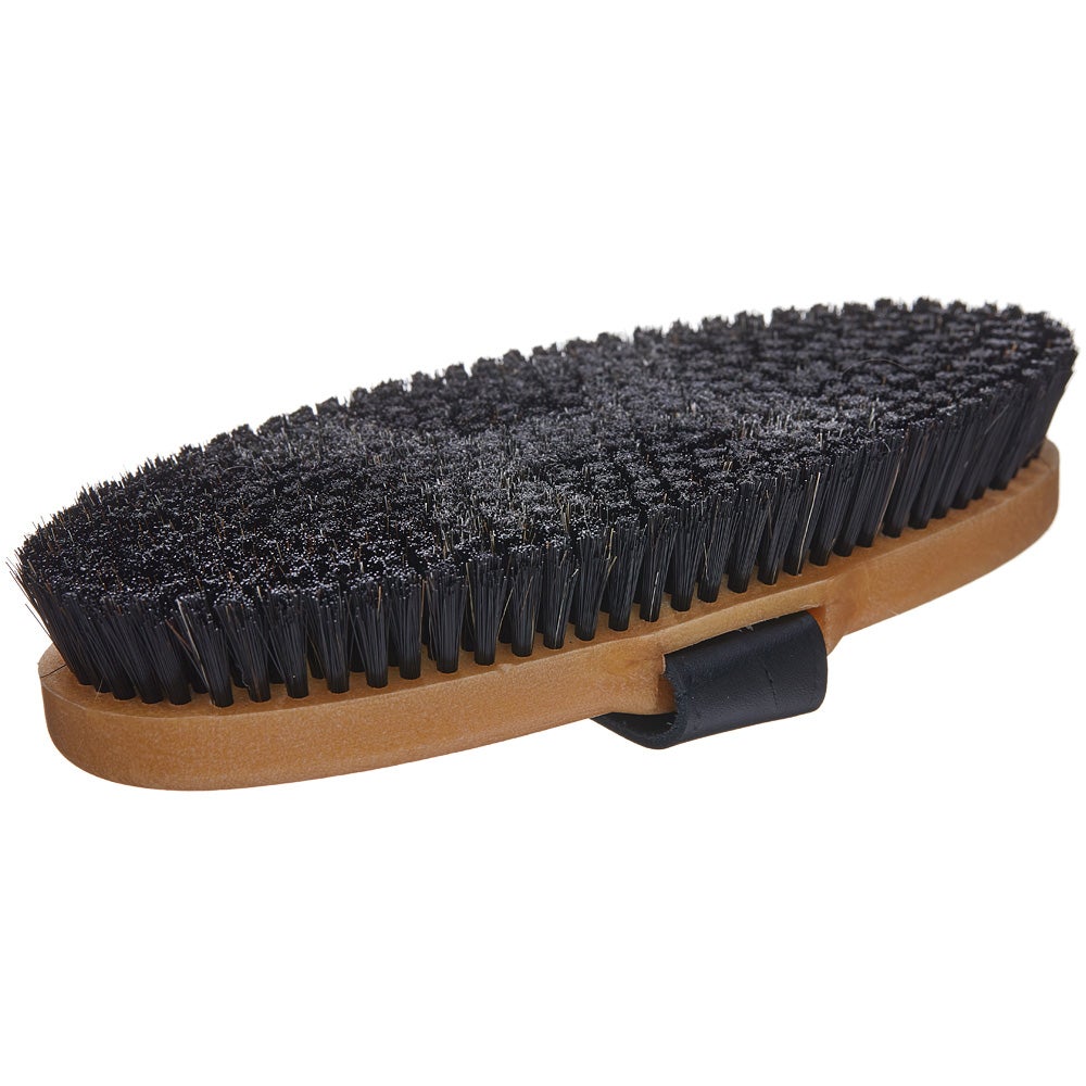 Haas Go4Gold Grey Horsehair Brush & Curry Gift Set Riding Warehouse