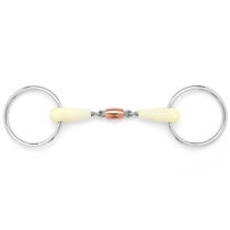 Happy Mouth Loose Ring Copper Roller Snaffle Bit 