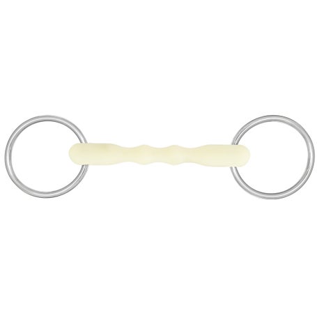 Happy Mouth Shaped Mullen Mouth Loose Ring Snaffle Bit