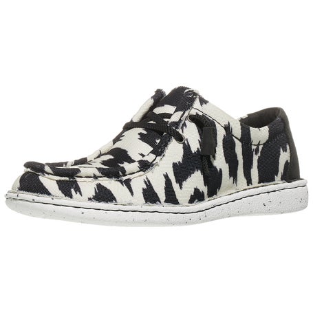 Justin Womens Casual Hazer Cow Print Shoes