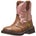 Justin Kid's Glitzy Light-Up Round Toe Cowboy Boots