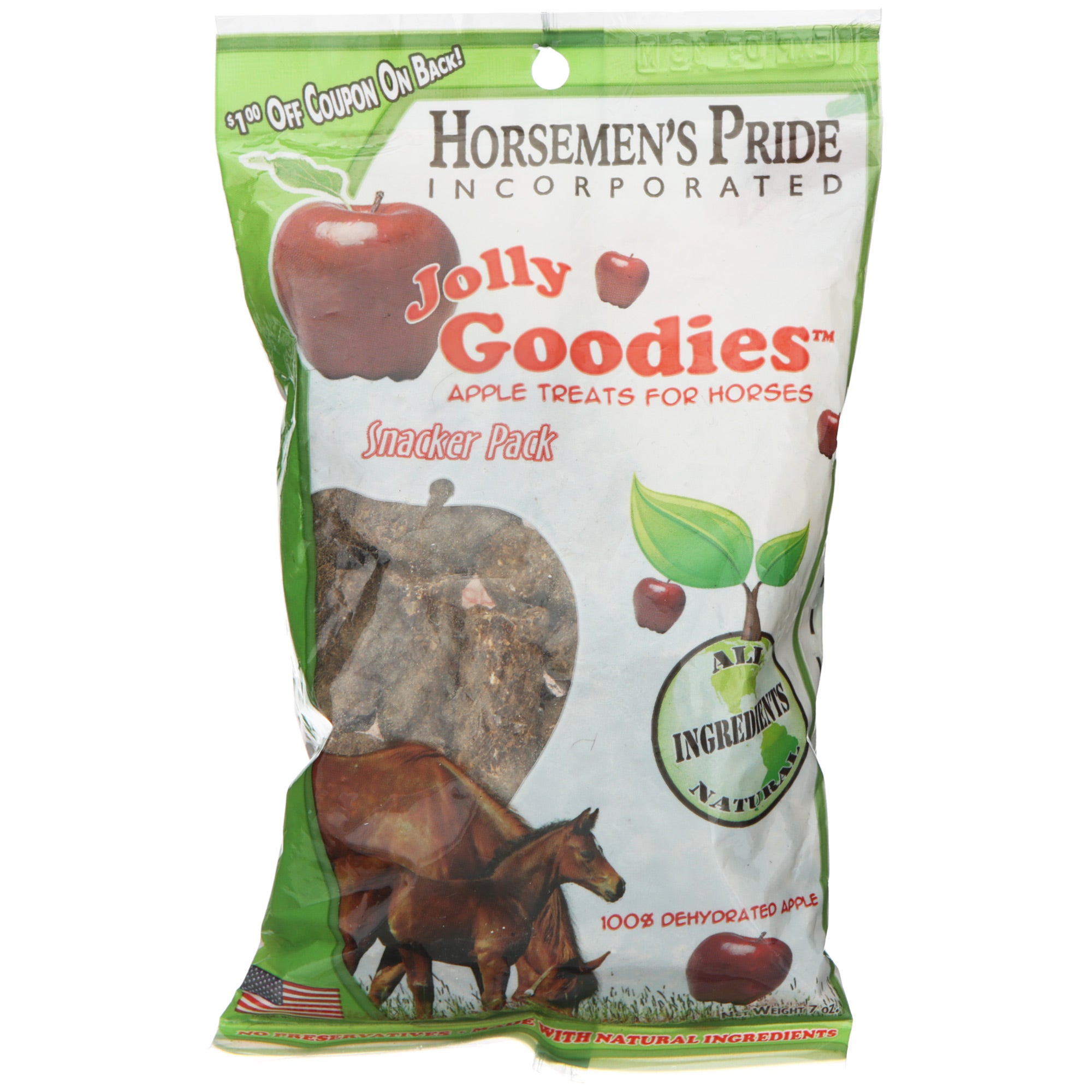 Horse Treats Apple Jolly Goodies Snack 7 Oz Horsemens Jg007a for sale online