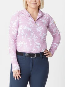 Kastel Spring UPF 1/4 Zip Long Sleeve Print Shirt