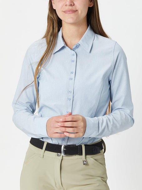Kerrits Womens Long Sleeve Equitate Button Up Shirt