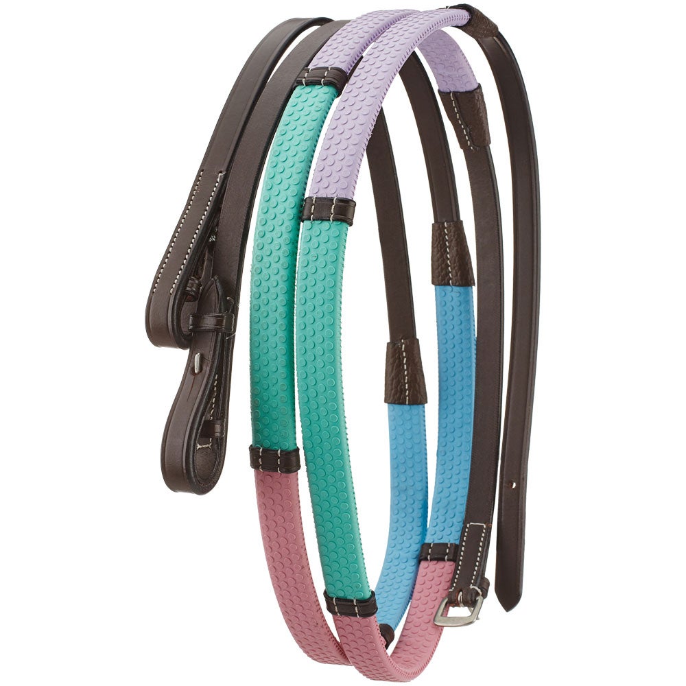 Kincade Rainbow Rubber Reins Riding Warehouse