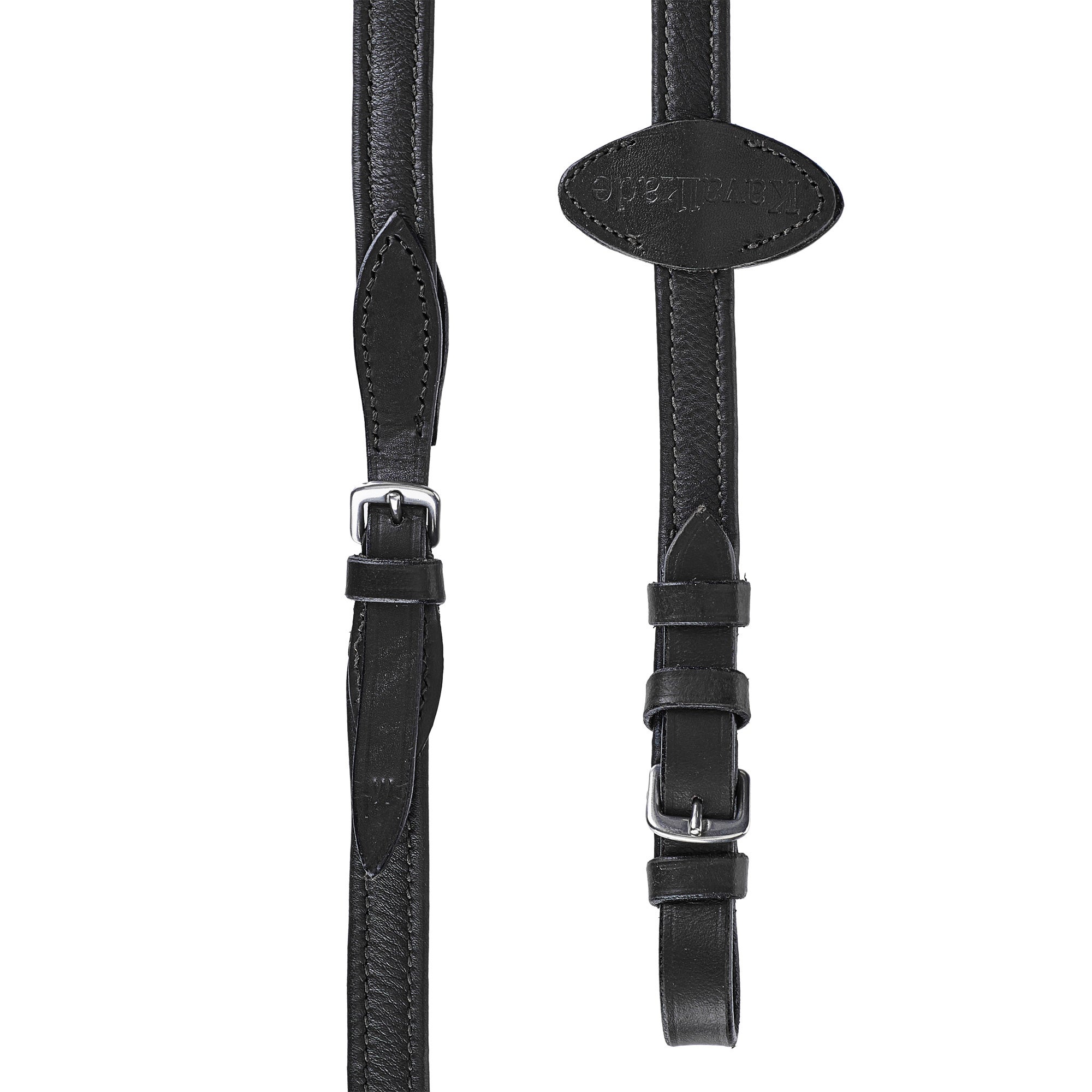 Kavalkade SOFT Slim Leather Reins w/Stops 1/2" Riding Warehouse