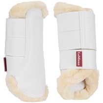 LeMieux Fleece Mesh Brushing Boot White/Natural LG
