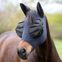 Lemieux Bug Relief Fly Mask w/ Ears Navy MD