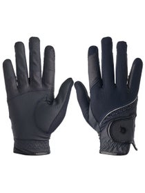 LeMieux Crystal Riding Gloves  Navy  MD
