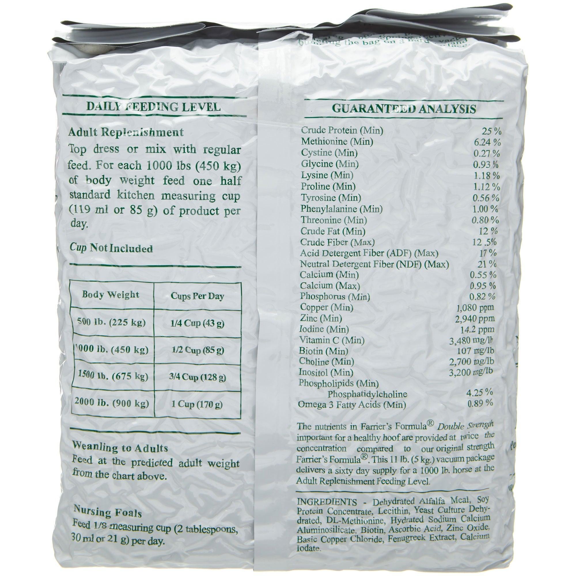 Farrier's Formula Double Strength Hoof Supplement 11 lb Riding Warehouse