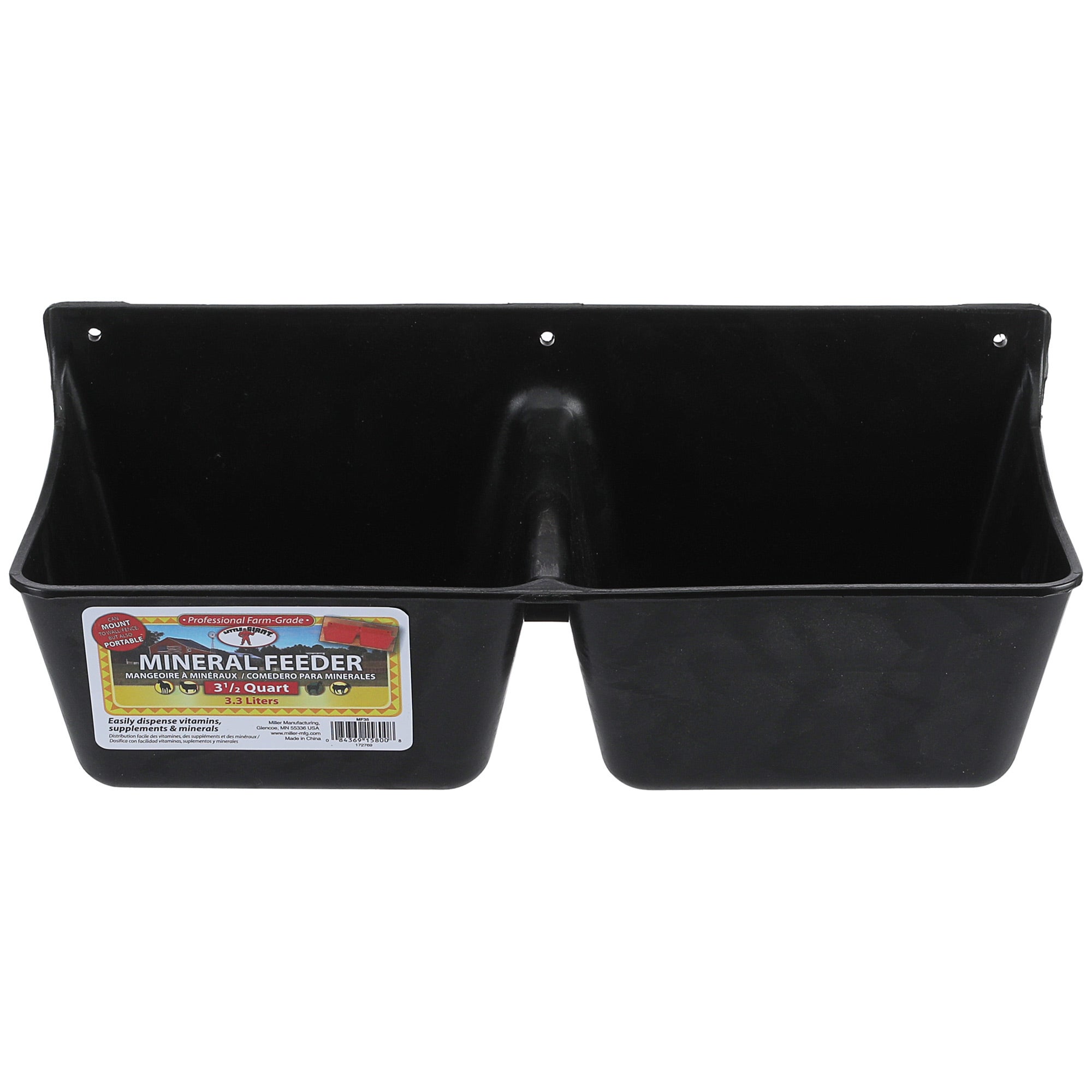 Little Giant 3.5 QT. Mineral Feeder Black Riding Warehouse