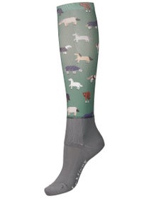 LeMieux Ladies' Footsie Print Knee High Socks