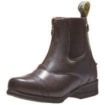 Moretta Kids Clio Zip Up Paddock Boots - Brown