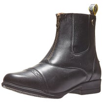 Moretta Ladies' Clio Zip Up Paddock Boots - Black