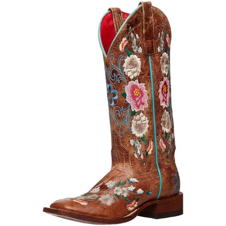 Macie Bean Womens Rose Garden Cowboy Boots
