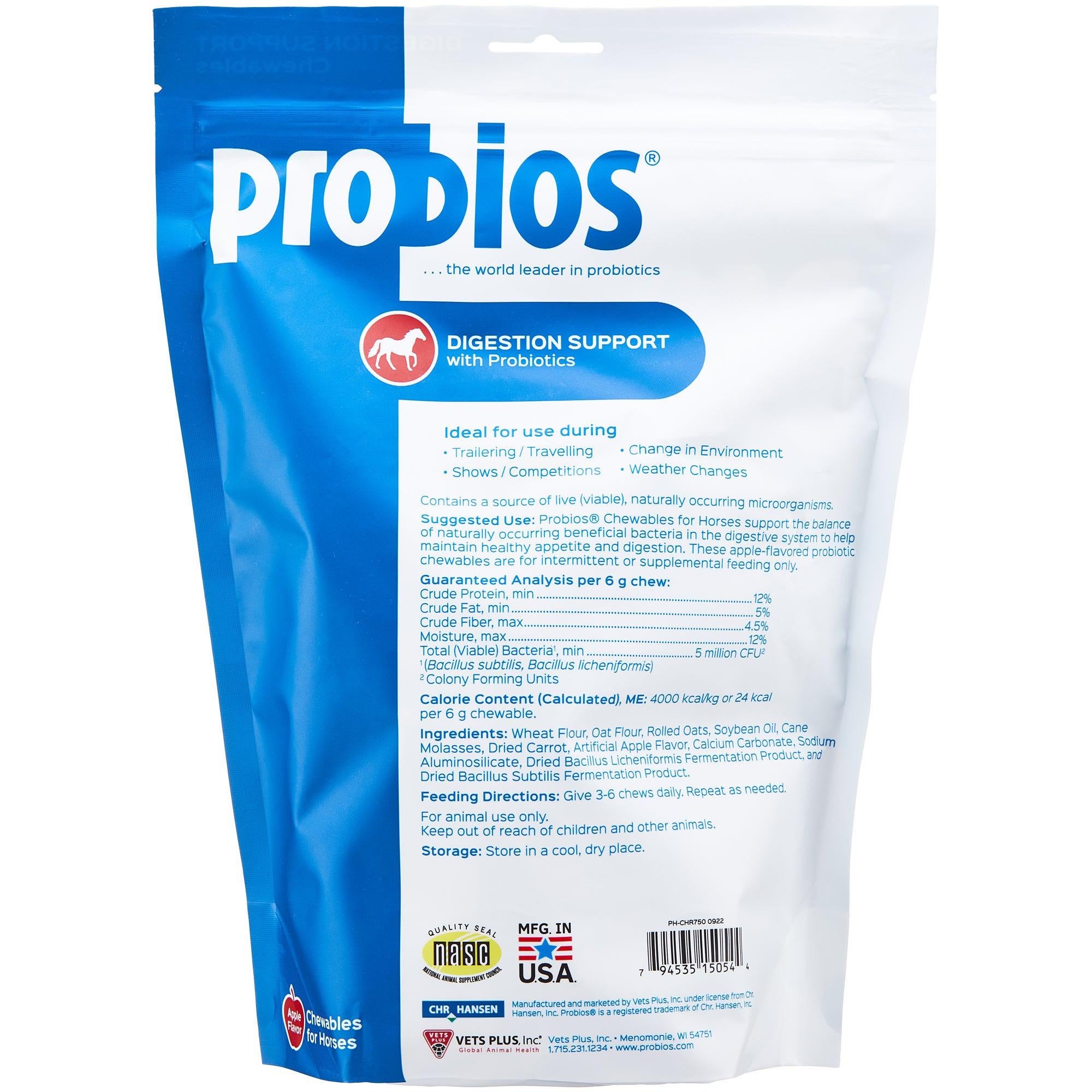Probios Probiotic Digestive Support Horse Treats 1lb Riding Warehouse