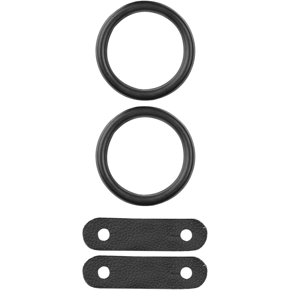 Replacement Peacock Rubber Rings & Leather Tabs For Safety Stirrups Horse Riding 