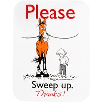Fergus "Please Sweep Up" Sign