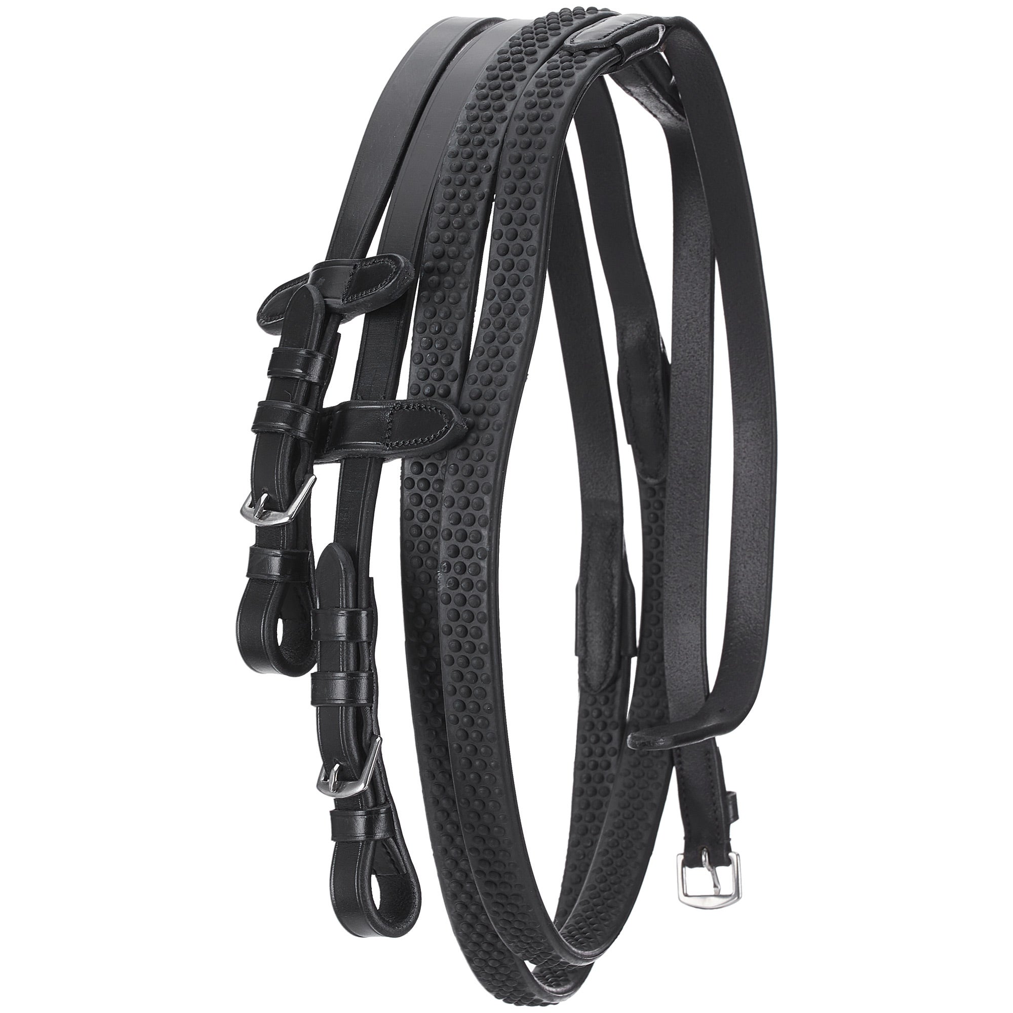 FULL SIZE GREAT PRICE! SUPER GRIP LEATHER RUBBER REINS 2 COLOURS 