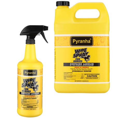 Pyranha Wipe N Spray Fly Insect Repellent 1 Gallon