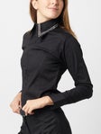 Royal Highness Zip Western Show Shirt-4 Line Crystals