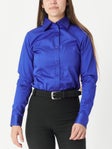 Royal Highness Ladies' Button Shirt w/Zipper FrenchBlue