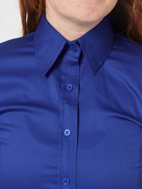 Royal Highness Ladies' Zip & Button Shirt French Blue | Riding Warehouse Royal Highness Ladies' Zip & Button Shirt French Blue | Riding Warehouse