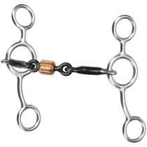 Reinsman Junior Cowhorse Dogbone with Copper Roller Bit