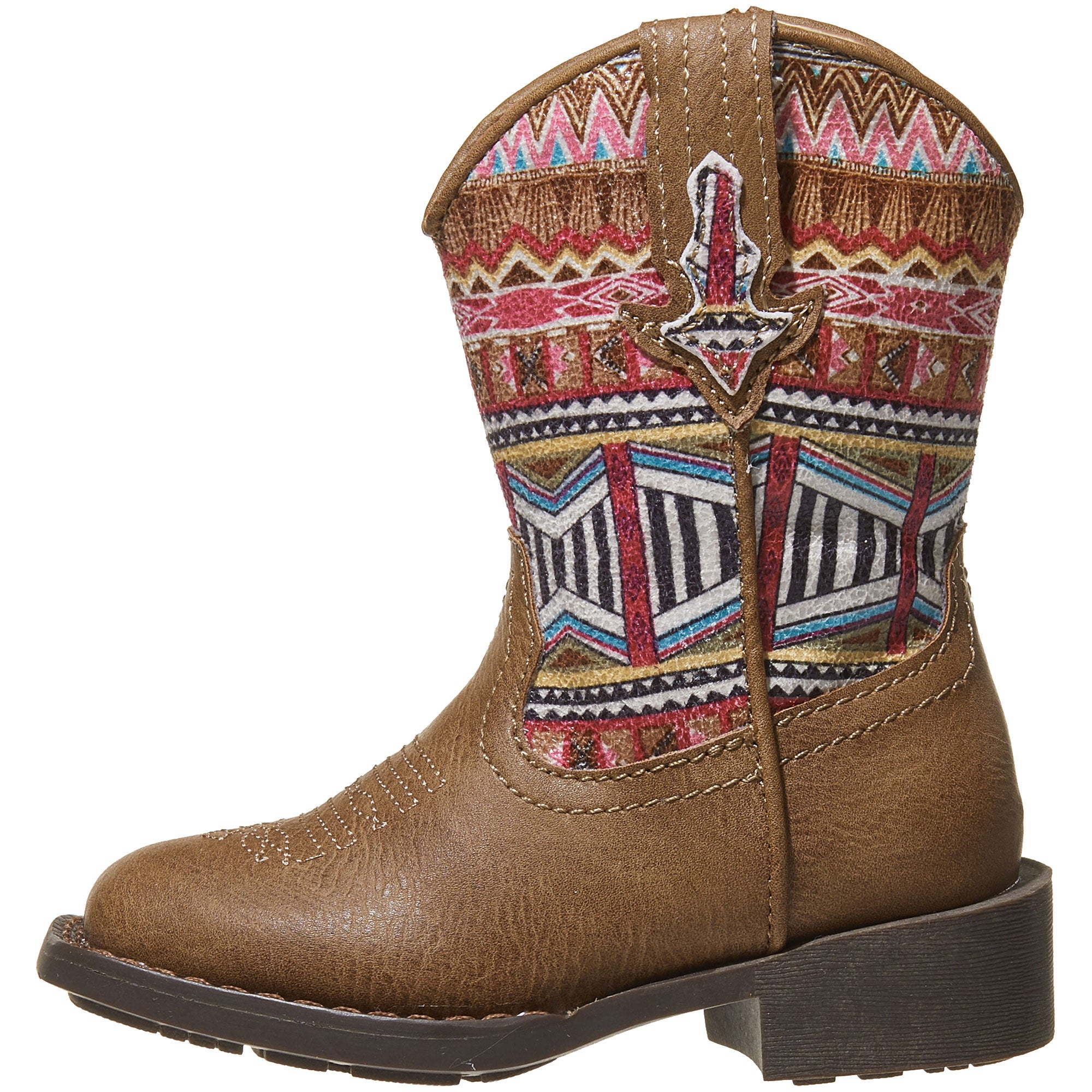 Roper Youth Kids Azteka Square Toe Cowboy Boots - Riding Warehouse