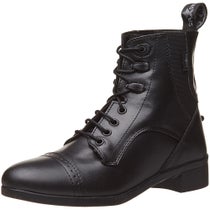 Saxon Ladies' Syntovia Lace Paddock Boots-Black