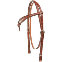 Tory Double & Stitched Knotted Brow Headstall