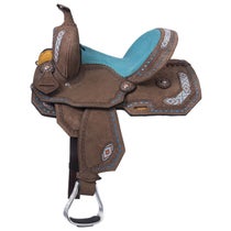 Silver Royal by Tough 1 Youth Sonora Barrel Saddle
