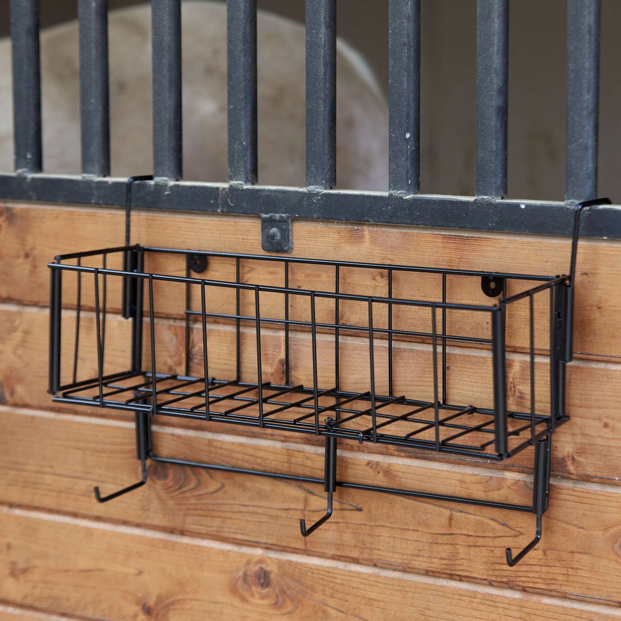 Tough1 Portable Folding Wire Basket w/ Hooks Riding Warehouse