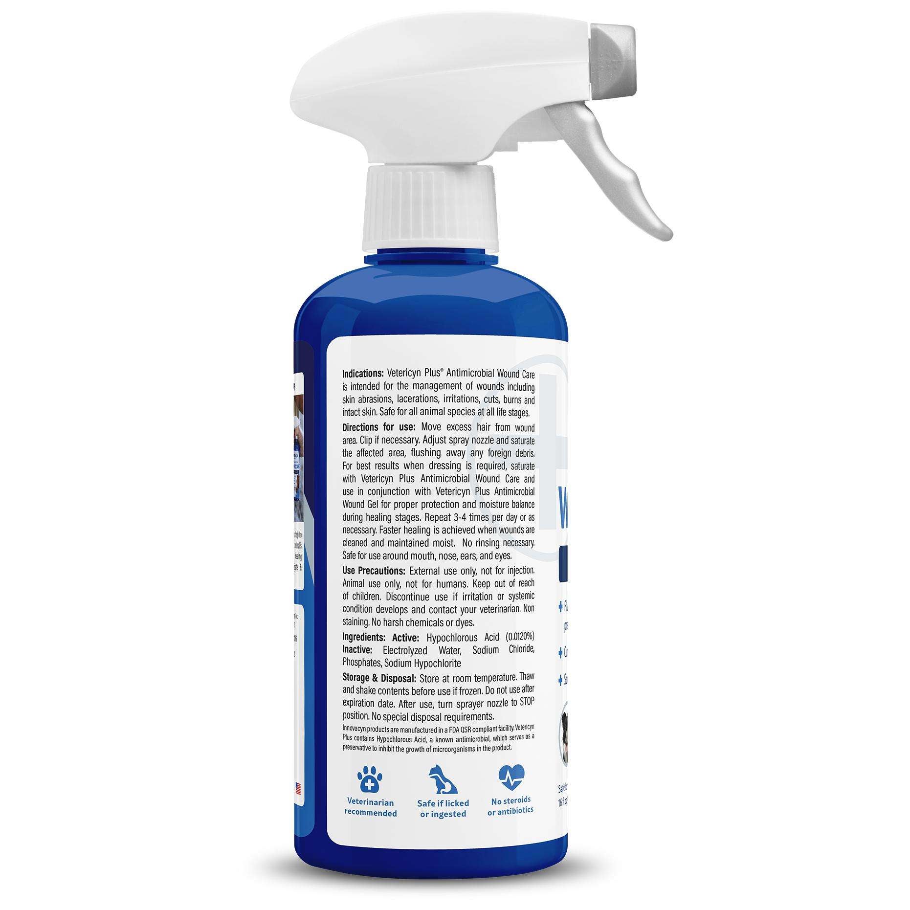 Vetericyn Plus Equine Wound & Skin Care Spray 16 oz Riding Warehouse