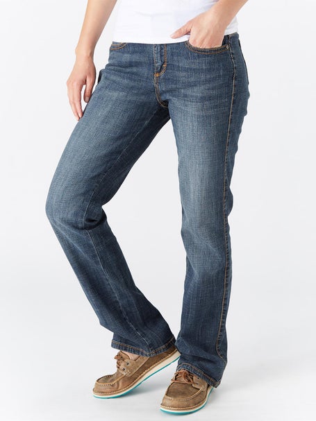 Wrangler Womens Aura Mid-Rise Instantly Slimming Jeans